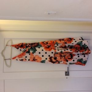 Farm for Anthropologie floral midi dress size 0